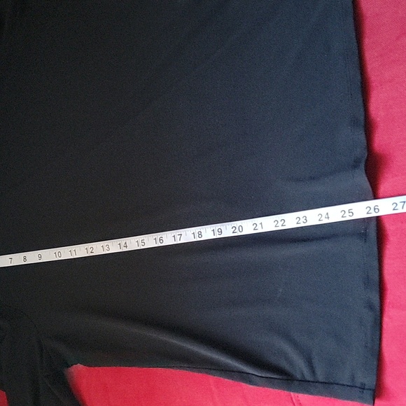 ADRIANNA PAPELL Faux Pearl Accent Bell Sleeve Top black size L - Picture 7 of 9